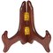 Bard's Hinged Medium Wood Plate Stand, 4" H x 5" W x 3" D (For 3.5" - 5" Plates)